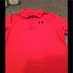 Under Armour Golf Shirt, Youth Large