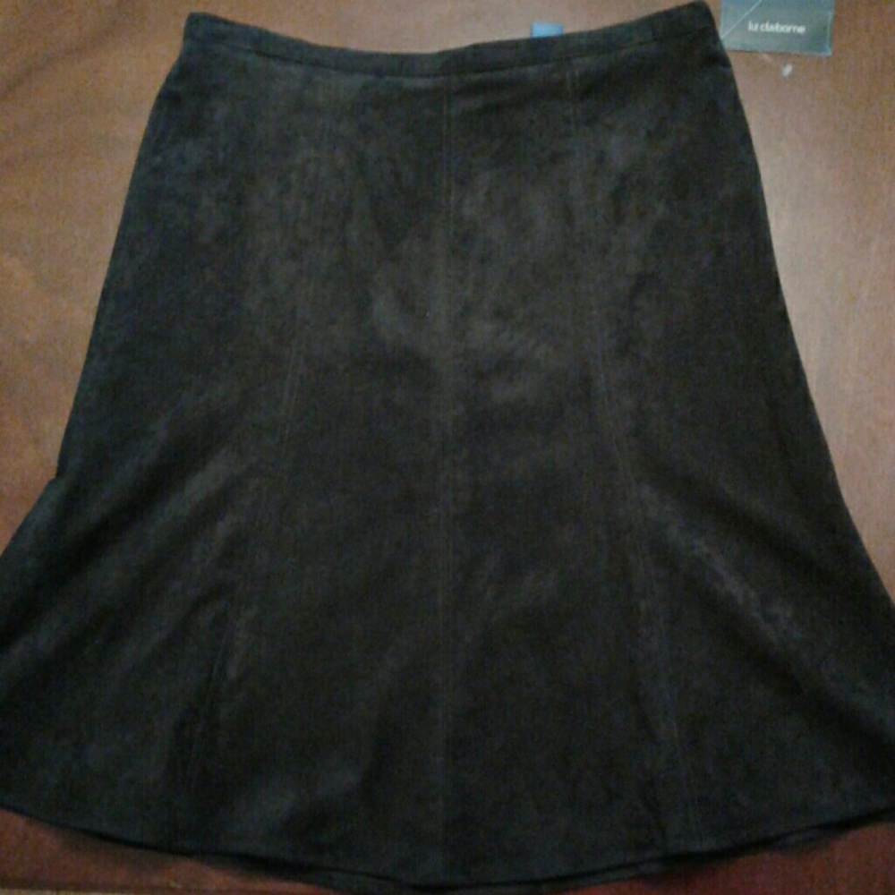 Liz Claiborne Feux Suede Skirt