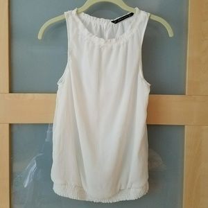 Zara White Summer Top Size S
