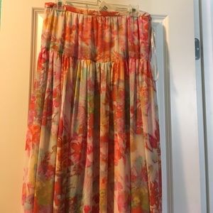 Floral maxi skirt… Never worn