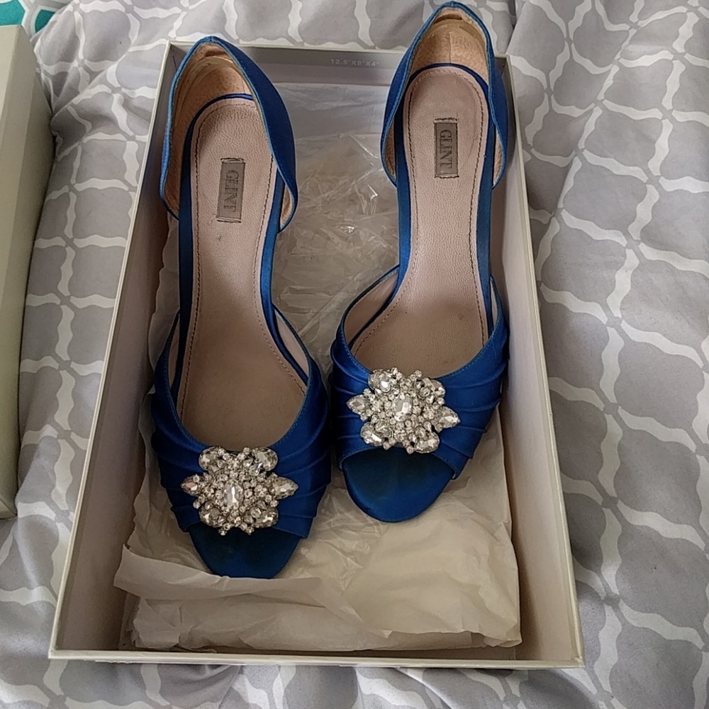 Blue shoes