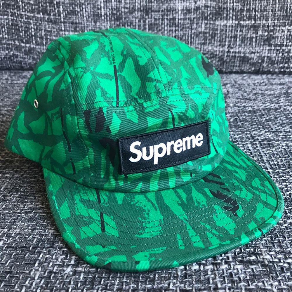 Supreme Reed Green Camo Cap