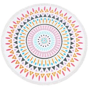 Circular Beach Towel in Sunset Colors