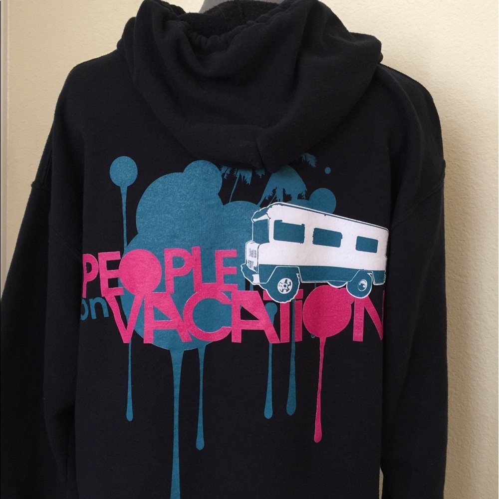 People On Vacation Hoodie With Zipper