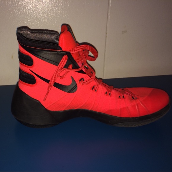Men's 2015 hyperdunks -orange / crimson - Picture 2 of 4