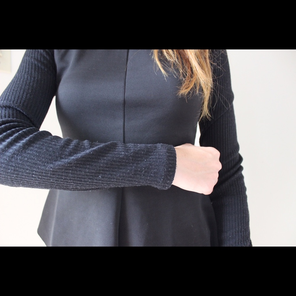 Urban Outfitters black peplum long sleeve