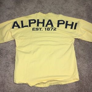 Alpha Phi spirit jersey