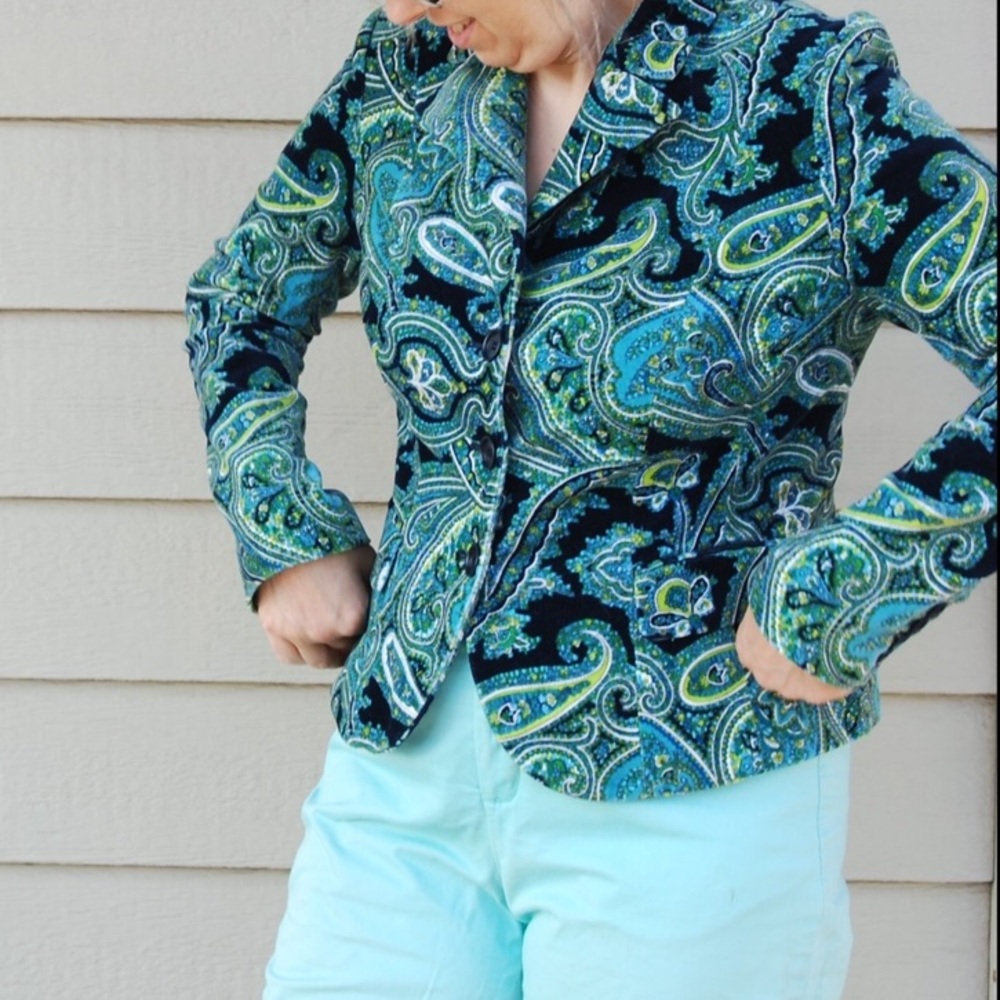 Multicolored Paisley Blazer