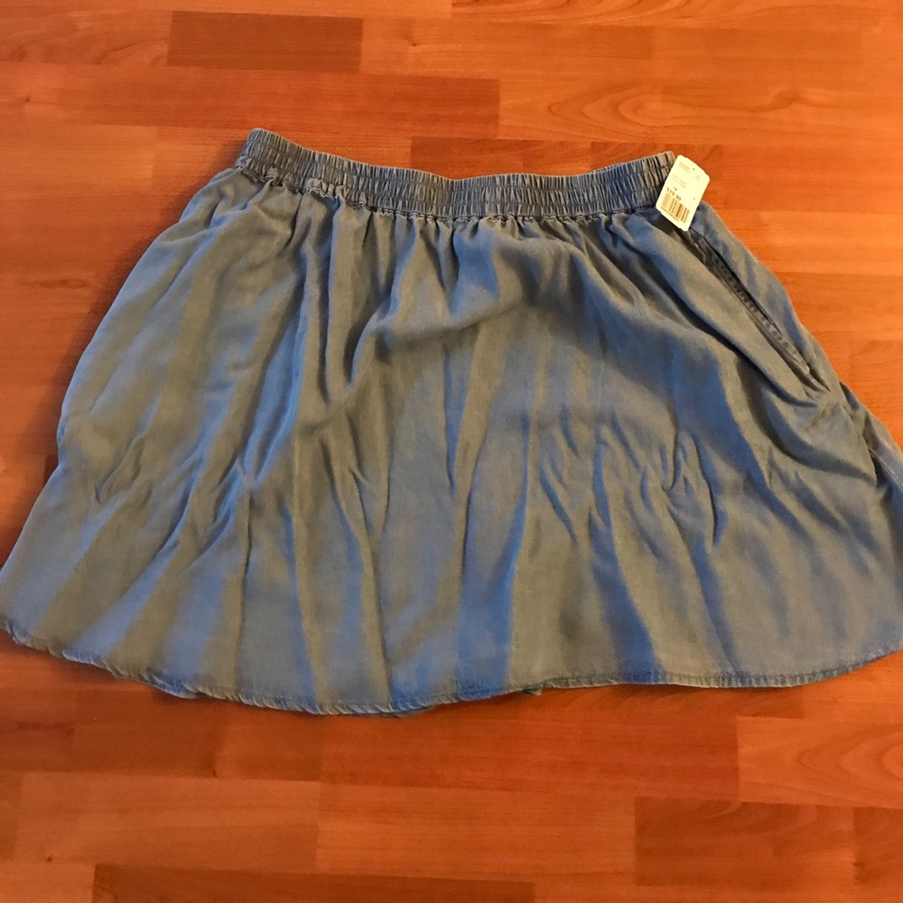 FINAL PRICE:  Forever 21+ Chambray Circle Skirt