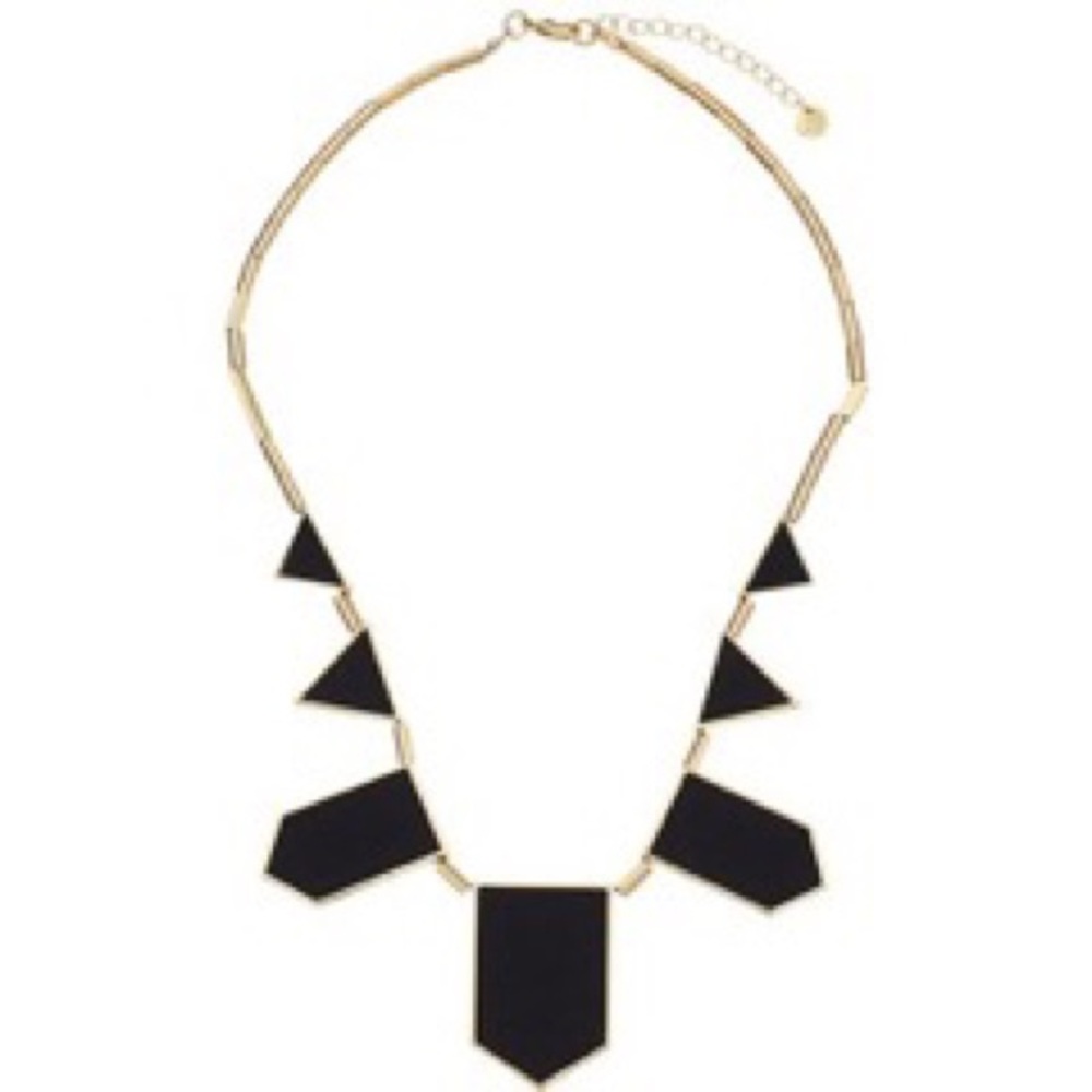 HOUSE OF HARLOW 1960 STATION LEATHER NECKLACE