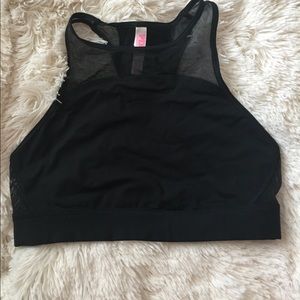 High neck PINK sports bra. Size M