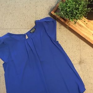 Bastille Tulip Sleeve Blouse - Blue