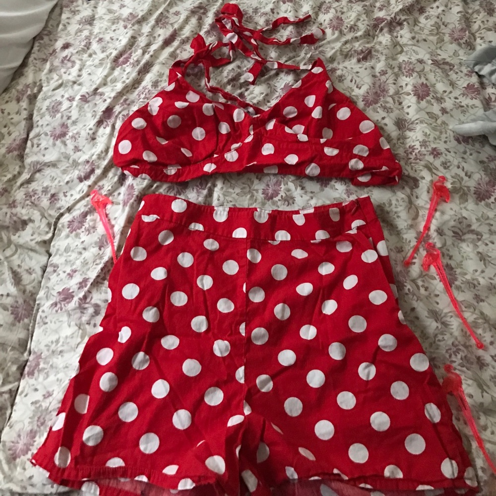 Pinup two piece summer outfit