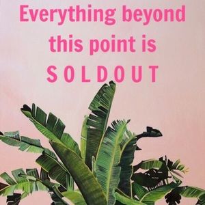 SOLD OUT!