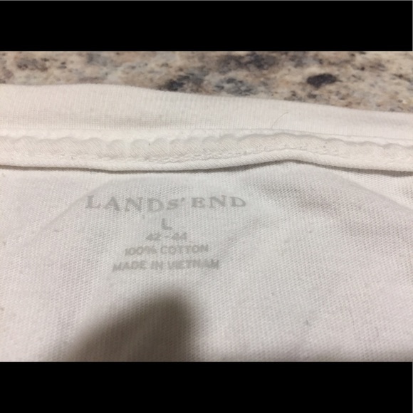 Lands End White T - Picture 3 of 3