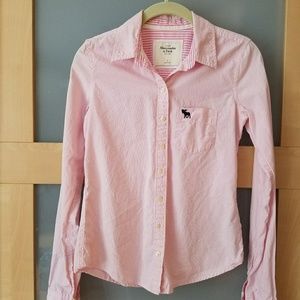 A&F Pretty Pink Button Down Shirt