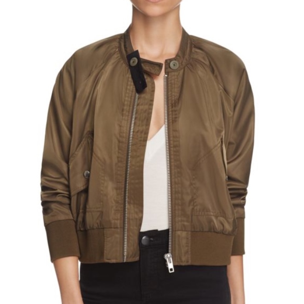 Free People midnight bomber jacket