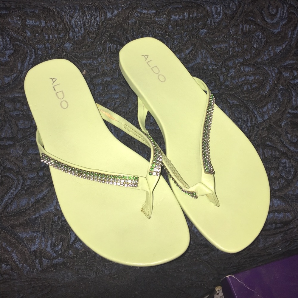 Green Gem Aldo sandals