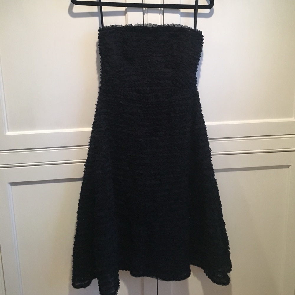 Navy light ruffle Special Occasions Dress