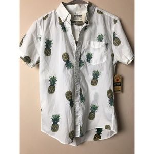 NWT Pineapple Button Up