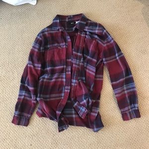 Maroon flannel