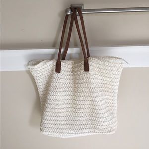 Woven beach bag
