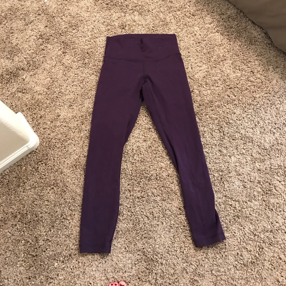 Plum Lulu lemon high rise