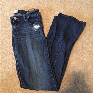 Skinny flare distressed Hollister jeans