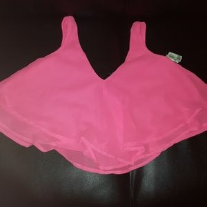***SOLD***Brand new hot pink crop top!!!!