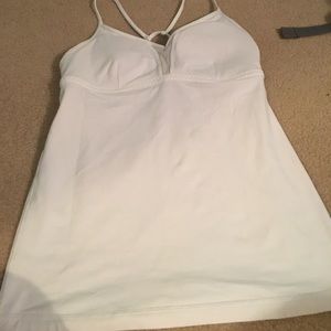 White Lululemon tank
