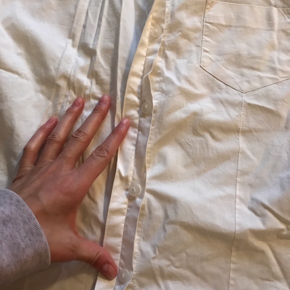 White Adolfo button-down dress shirt - Picture 5 of 6