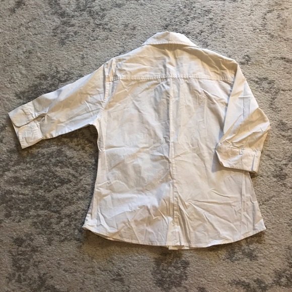 White Adolfo button-down dress shirt - Picture 6 of 6