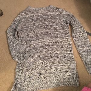 Gray long sleeve sweater