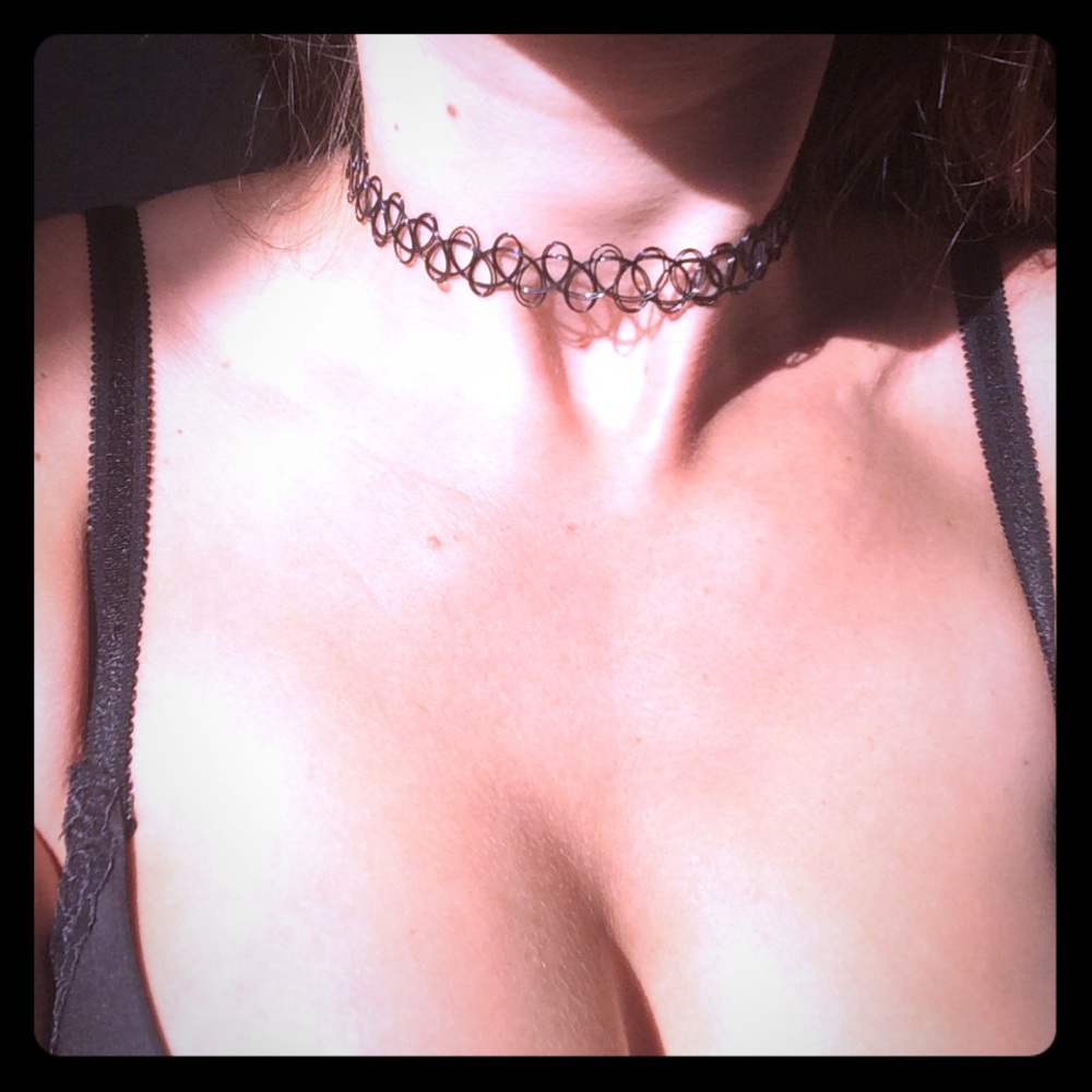 💋Black Chokers (:3pck:)