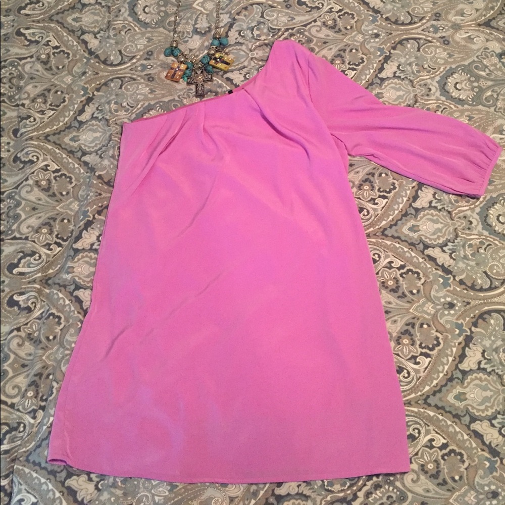Pink Lulu's one shoulder dress