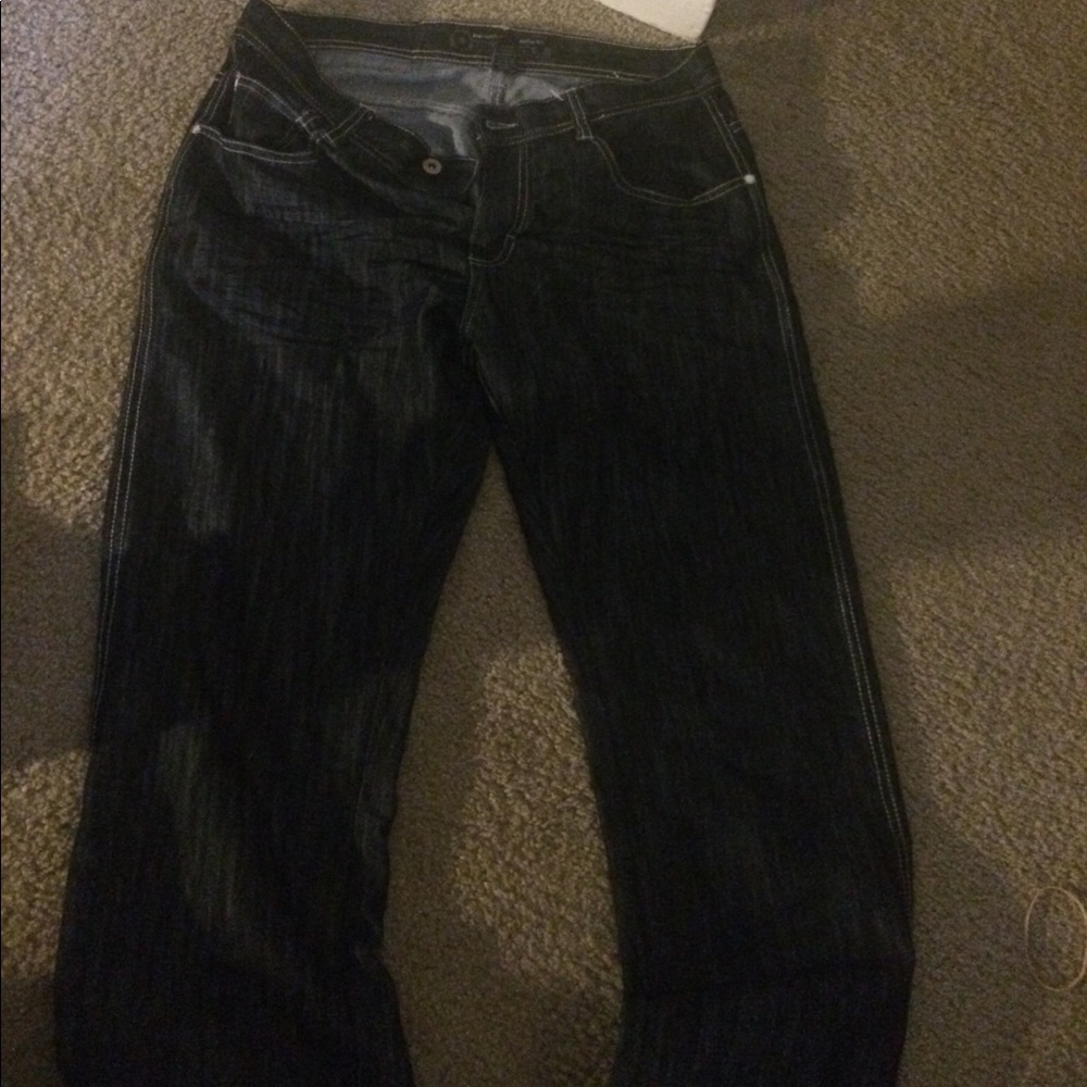 Blue washed jeans