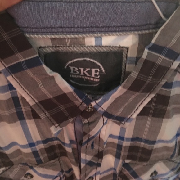 BKE button up, long sleeve, SIZE L - Picture 5 of 5