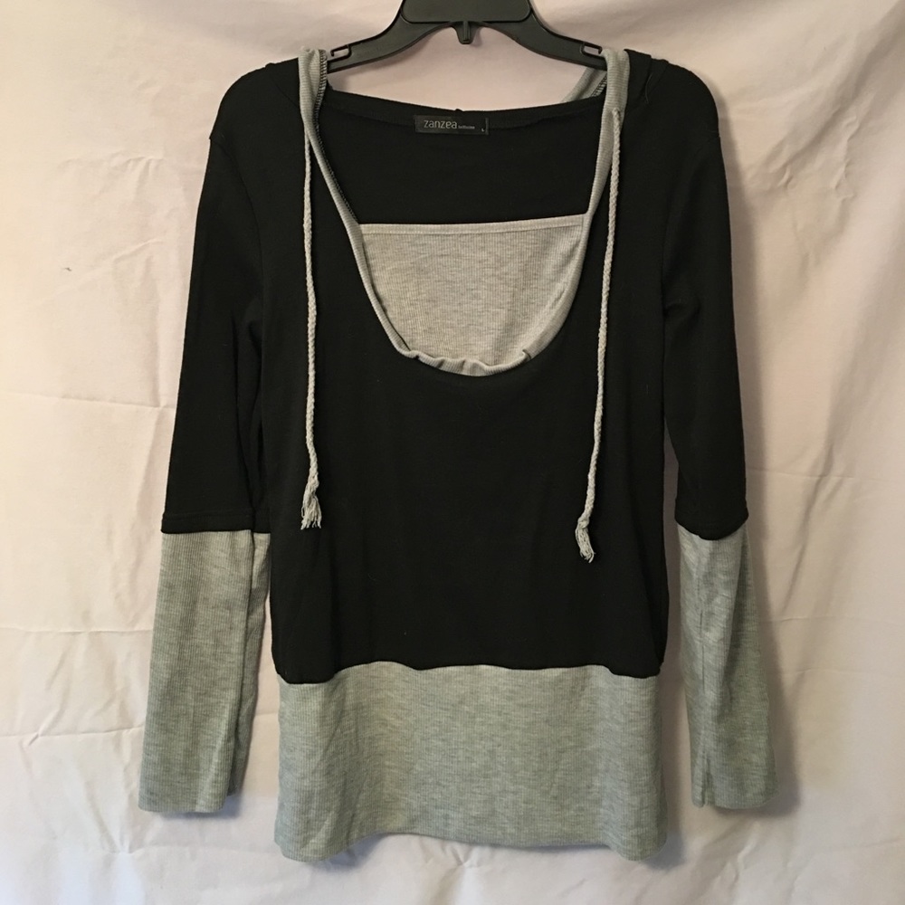 Black & Grey Layered sweater