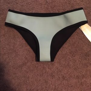 Blue neoprene material bottoms