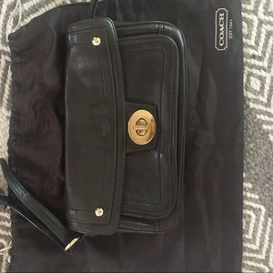 COACH leather wallet clutch wristlet