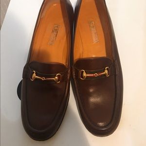 Brown Gucci Loafers