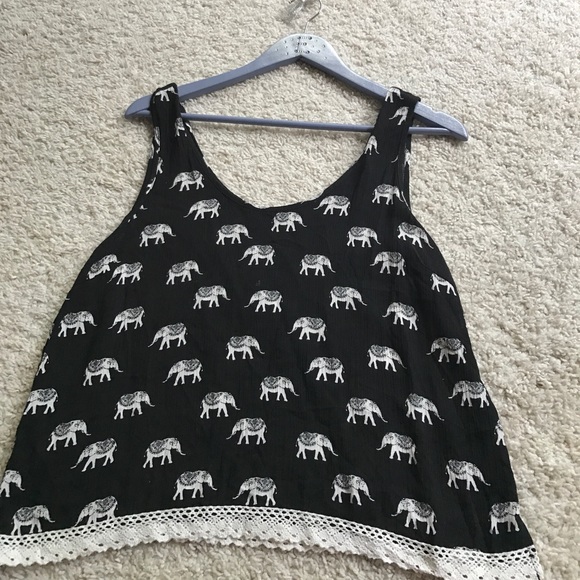 Size M // Forever 21 Elephant Tank - Picture 2 of 2