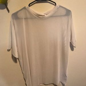 Nude mesh shirt