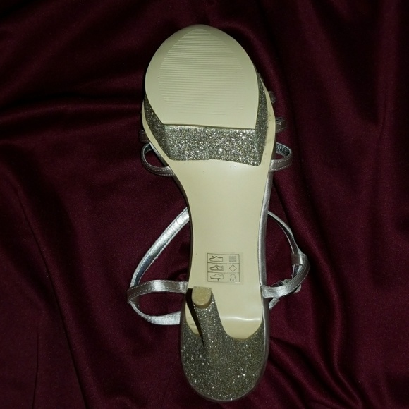Lulu Townsend Platform Glitter Gold Prom Heals - Picture 2 of 3
