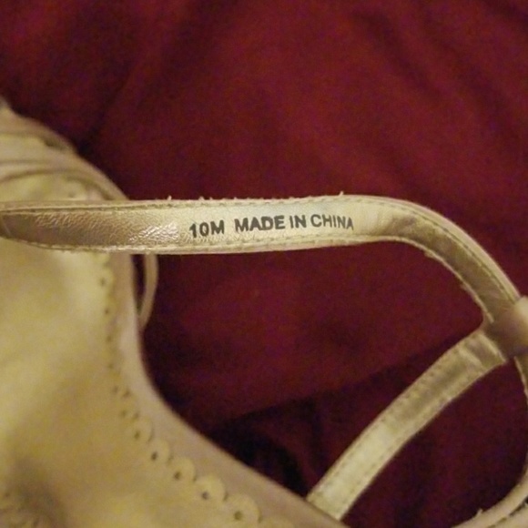 Lulu Townsend Platform Glitter Gold Prom Heals - Picture 3 of 3