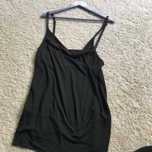 Size Large // Black Tank with Swoop Neck - Picture 2 of 3