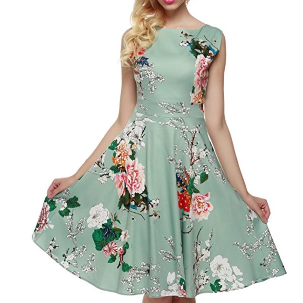 Floral cocktail party dress 3x