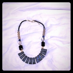 Blue and gold necklace