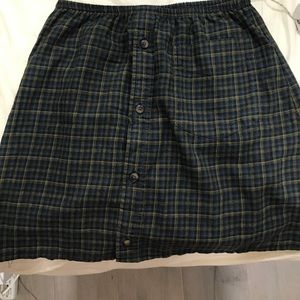 LF vintage plaid skirt