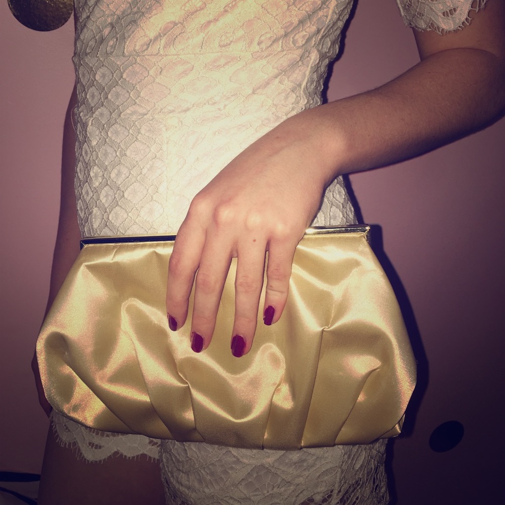 Gold Clutch/Over the Shoulder Purse